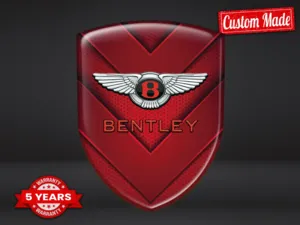 Bentley Logosticker Hochwertig Minimal Design Personalisierbar
